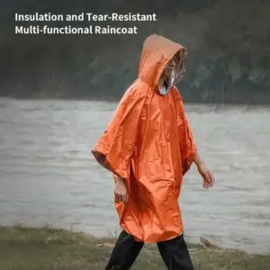 capa de chuva poncho de emergência