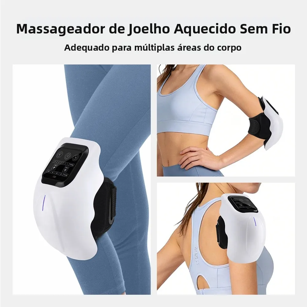 Massageador de Joelho Sem Fio GI-556 com Aquecimento e Vibração - Imagem 6