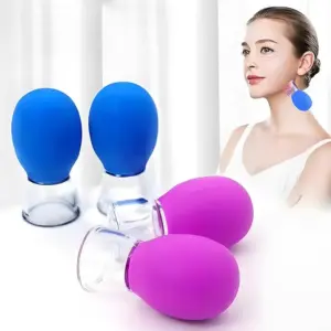 conjunto de ventosas faciais de silicone