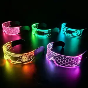 óculos led transparentes