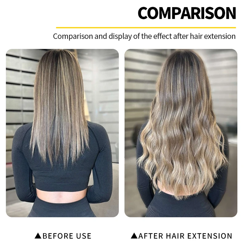 Ferro Digital para Extensões de Cabelo Queratina Vermelho - Imagem 3