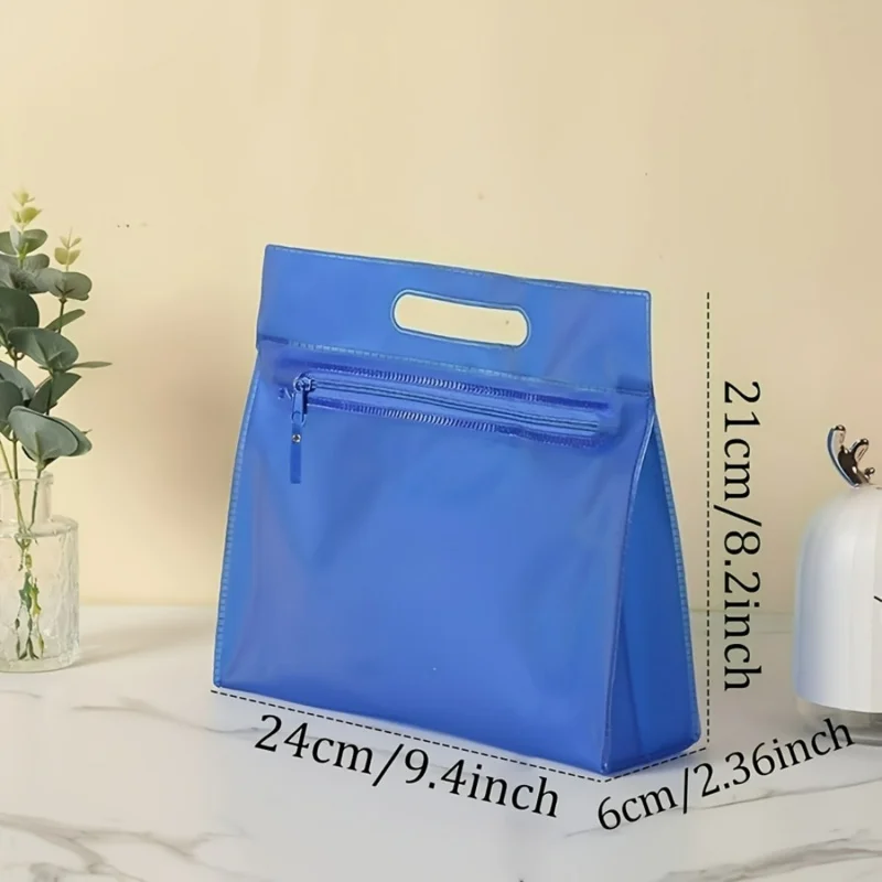 Bolsa Impermeável Transparente PVC Fosco para Roupas Molhadas - Imagem 4