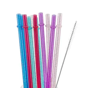 kit canudos plásticos reutilizáveis