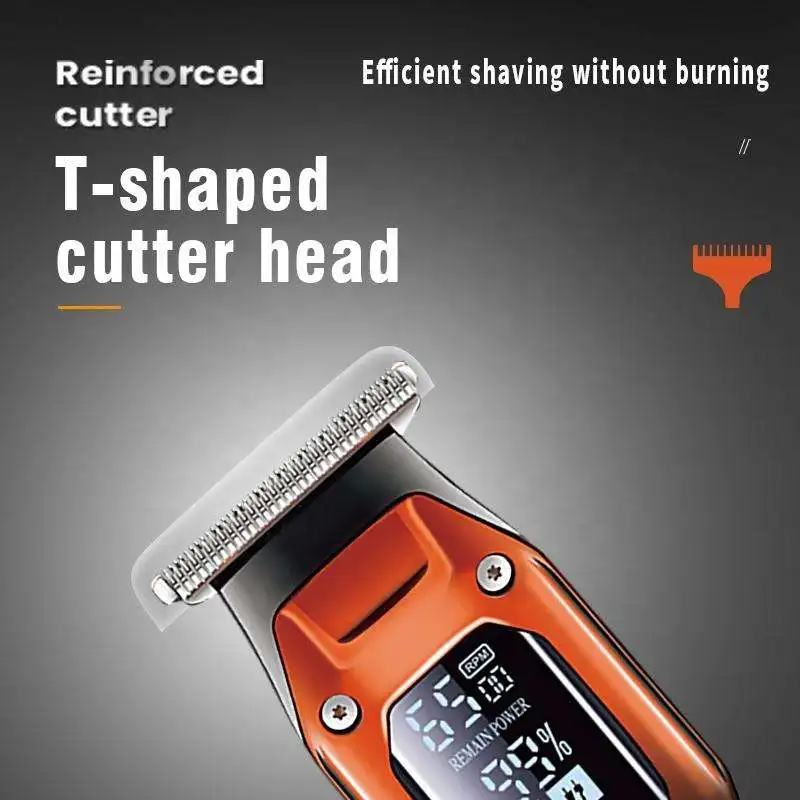 Aparador de Cabelo Kemei Elétrico Recarregável Verde - Imagem 3