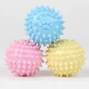 bola de borracha para cães limpeza de dentes