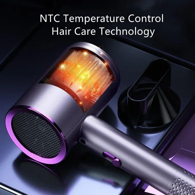 Secador de Cabelo Portátil Turbo de Íons Negativos - Imagem 4
