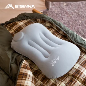 travesseiro inflável portátil acampamento