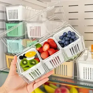 conjunto de recipientes quadrados para alimentos