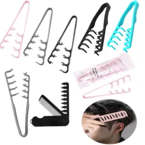 pente de cabelo de dente largo