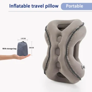 almofada de viagem inflável para pescoço