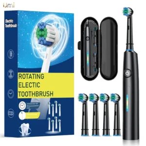 escova de dentes elétrica rotativa