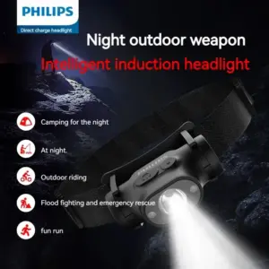 farol led recarregável sensor