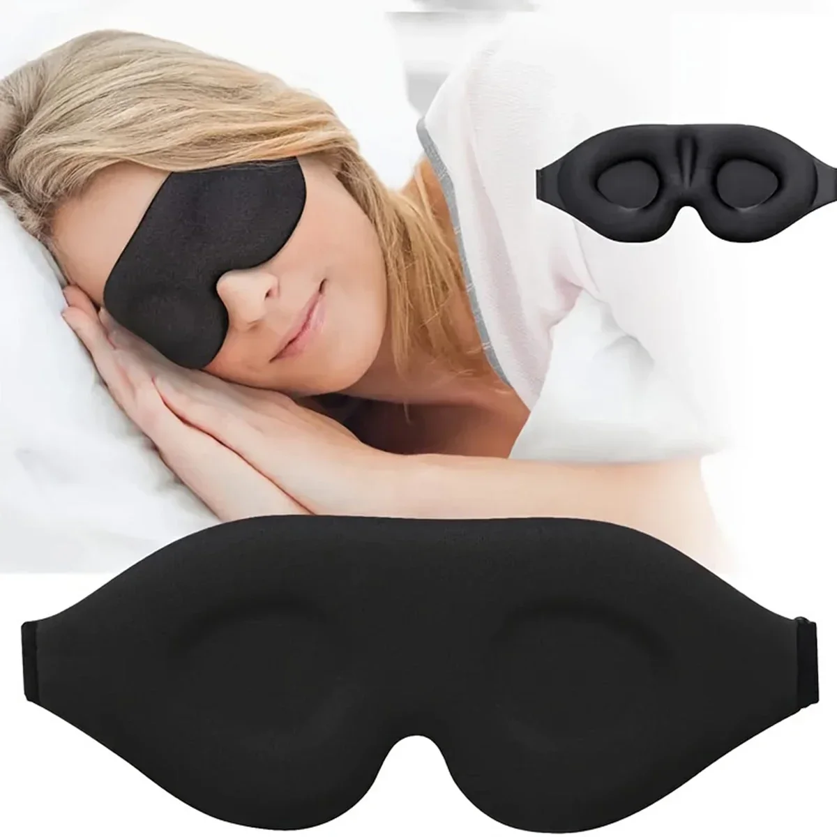 máscara para dormir 3d contornada