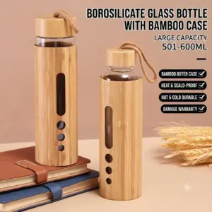 garrafa de água de vidro borossilicato 550ml