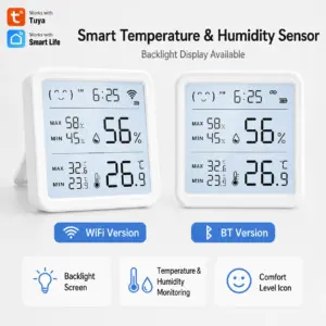sensor de temperatura e umidade wifi tuya