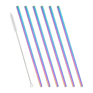canudos de metal reutilizáveis