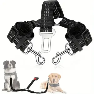 cinto de segurança duplo para cães