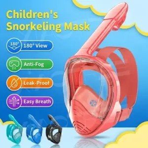 máscara snorkel rosto inteiro infantil