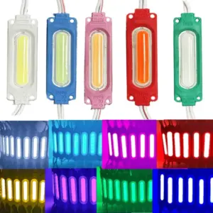módulo led cob 12v ip65 amarelo