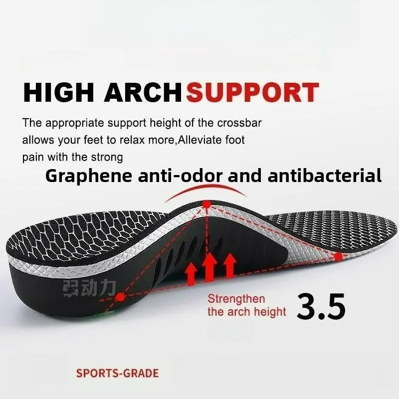 palmilha esportiva suporte arco grafeno