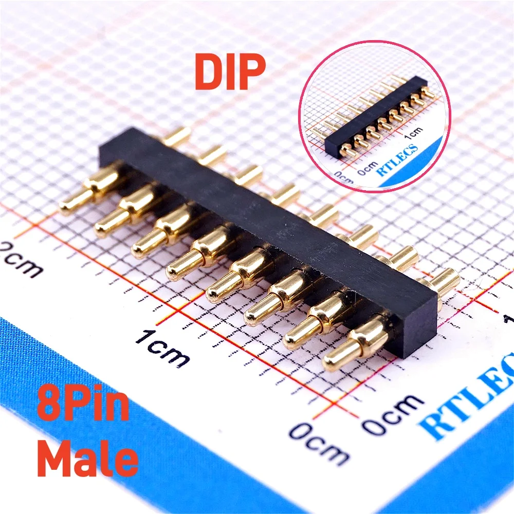 Conector Pogo Pin 7.0mm altura 2.54mm fêmea 3.0mm 10 peças - Imagem 6