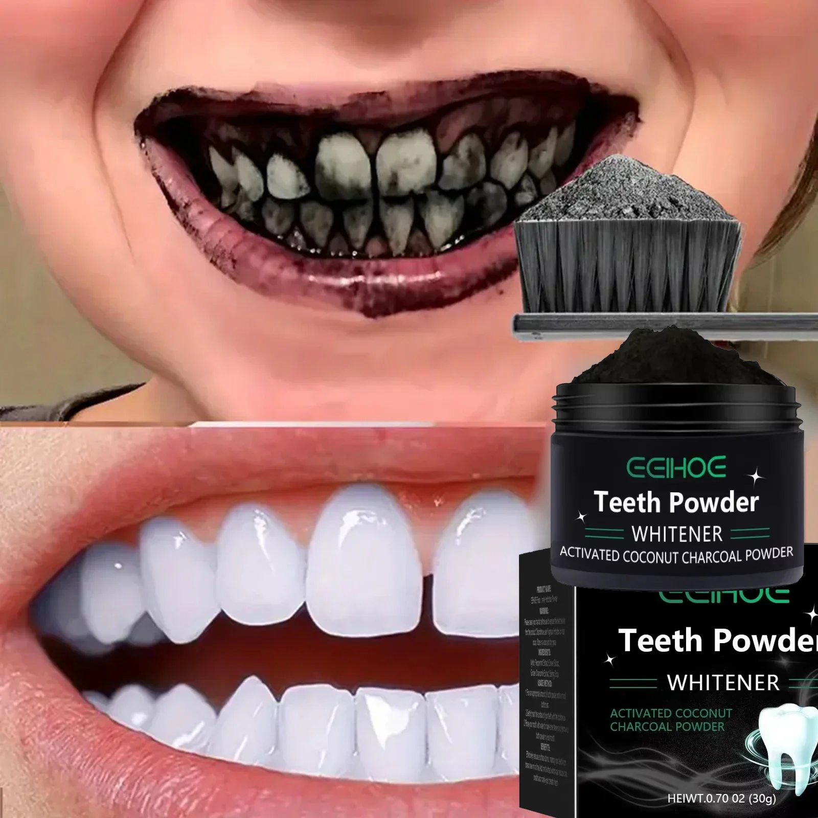 pó de clareamento dental limpeza profunda