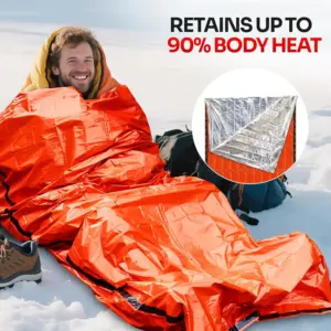 saco de dormir de emergência mylar