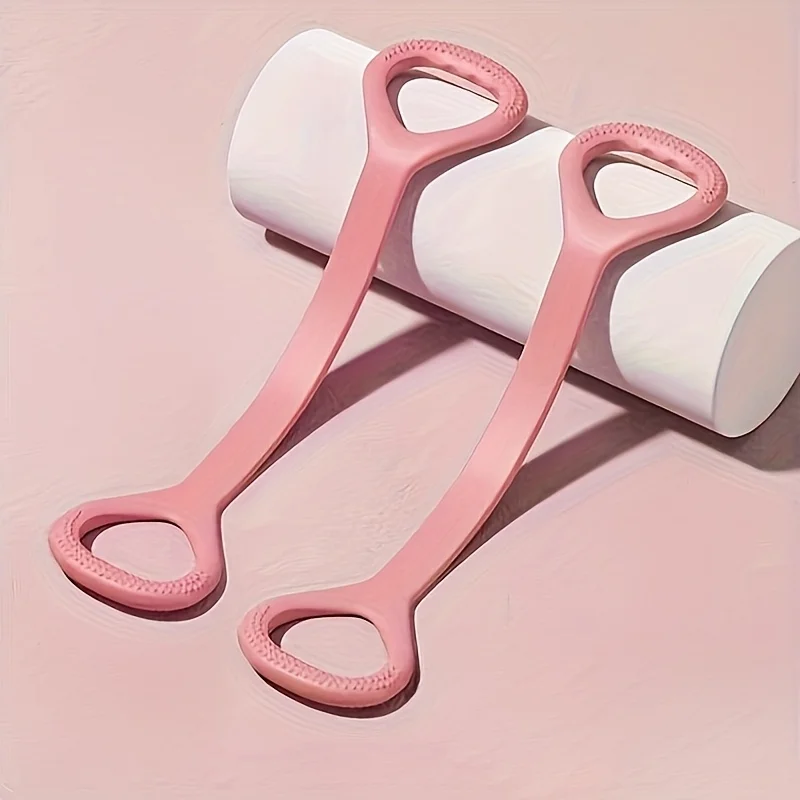 Faixa de Resistência Ioga Silicone Elástica Rosa - Imagem 2