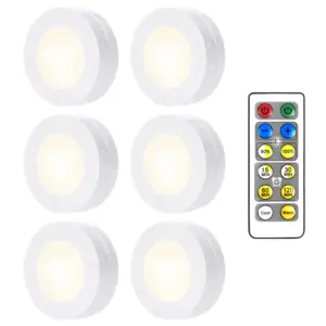 luzes led puck sem fio