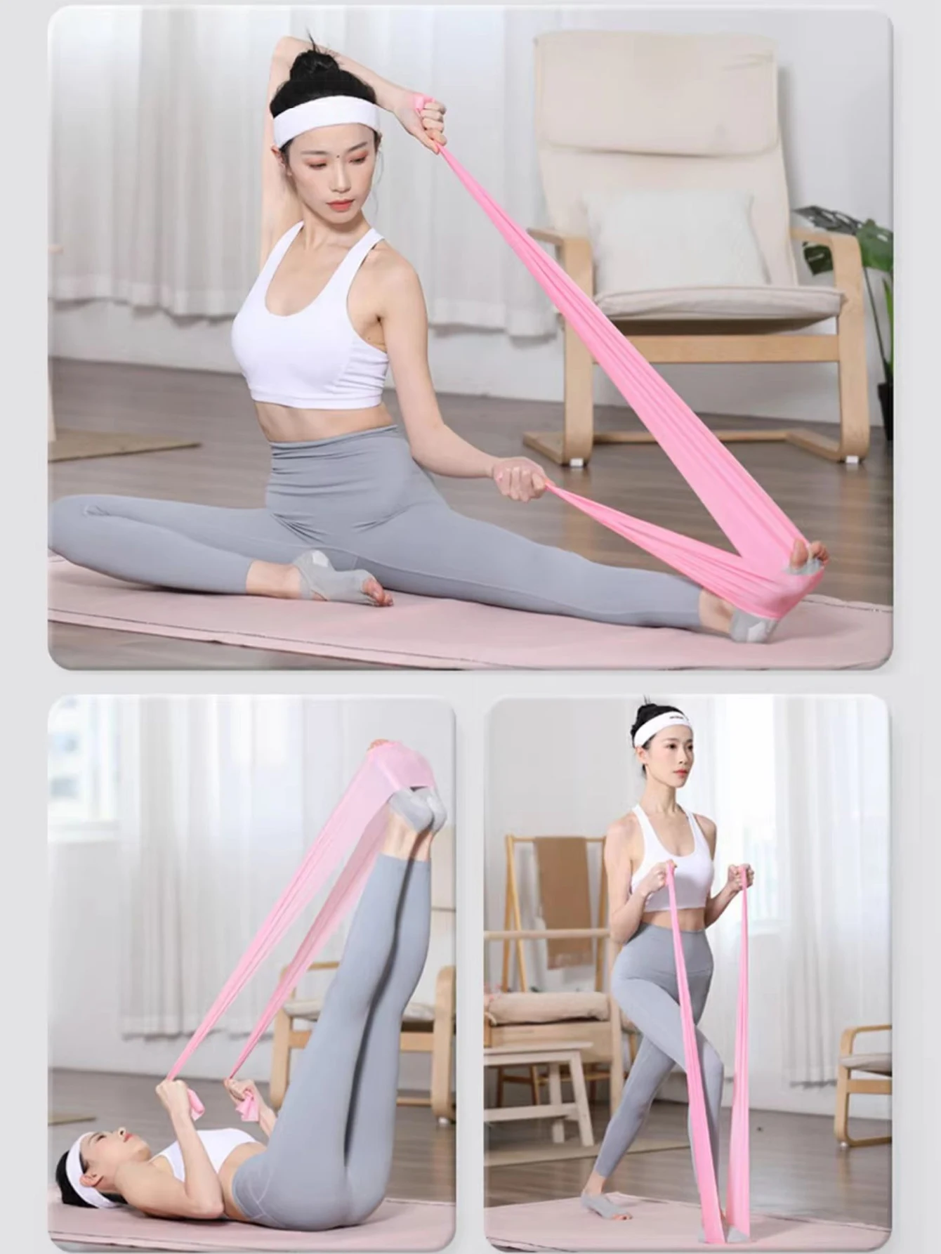 Faixa de Resistência Portátil para Yoga e Pilates - Imagem 2