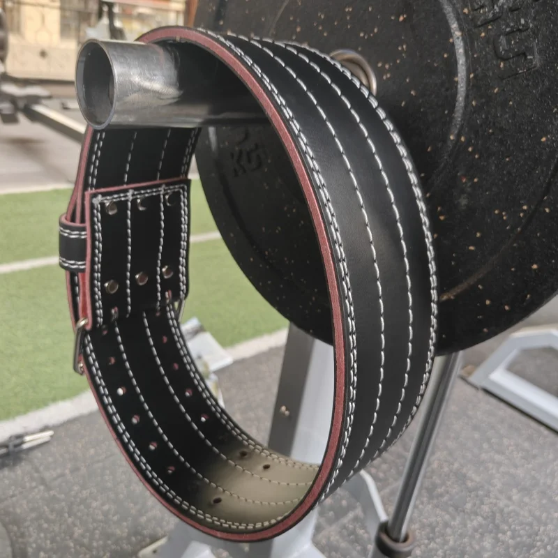 Cinto Levantamento de Peso Couro PU Preto 10cm - Imagem 4