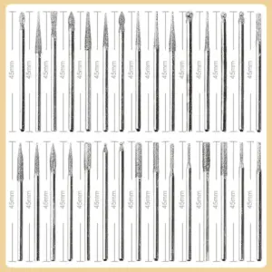 conjunto de brocas diamantadas 2,35mm