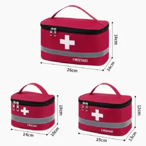 kit primeiros socorros portátil oxford