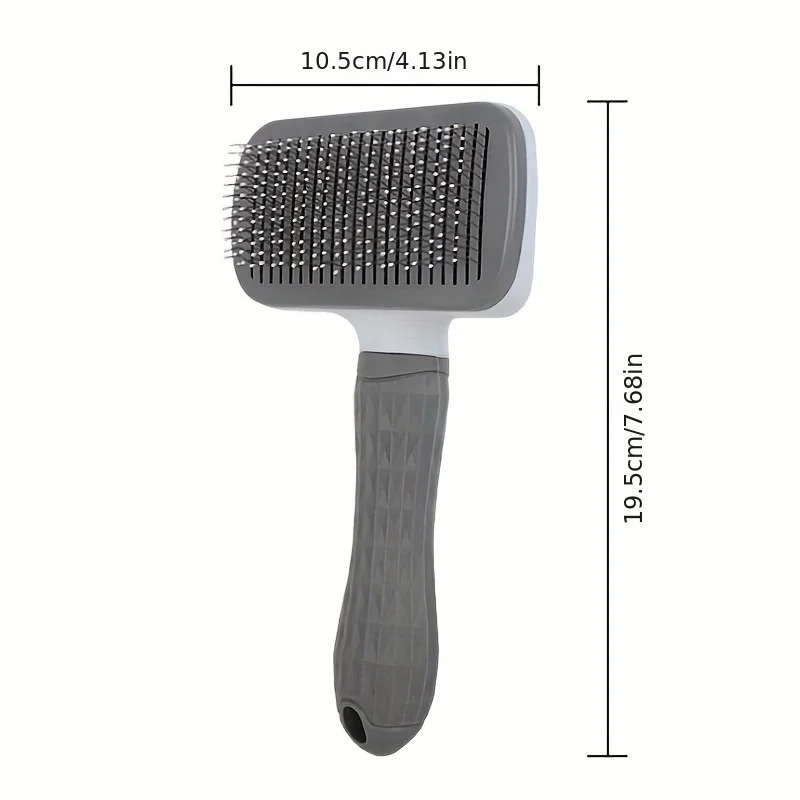 Escova Removedora de Pelos para Cães e Gatos Preto - Imagem 2