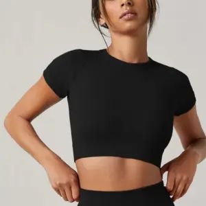 camiseta esportiva feminina sem costura