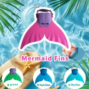 nadadeira de sereia infantil monofin ajustável