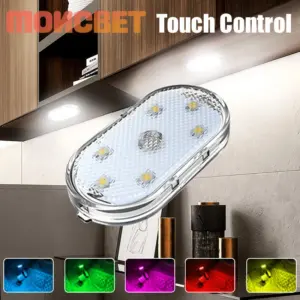 luz noturna led rgb recarregável