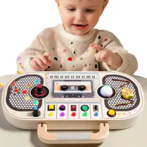 placa sensorial montessori de madeira