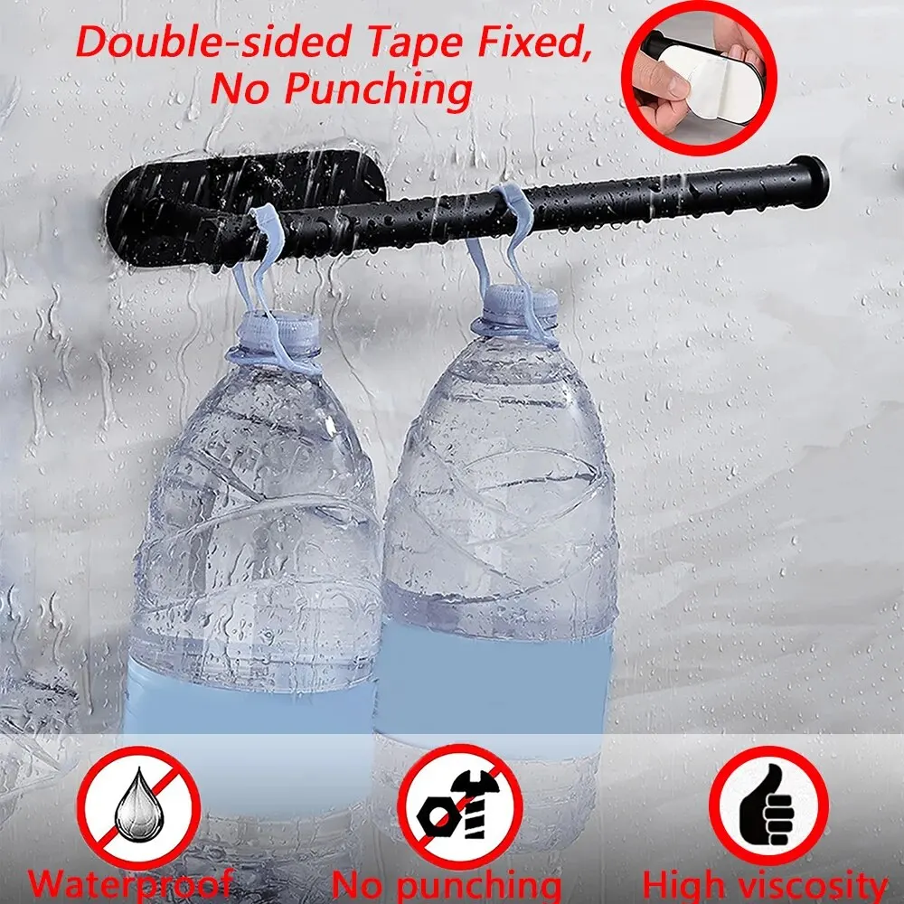 Suporte de Papel Toalha Adesivo Aço Inox Preto - Imagem 3