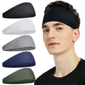 faixa de cabeça esportiva absorvente de suor