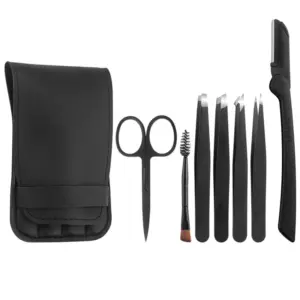 conjunto de ferramentas de cuidado para sobrancelhas