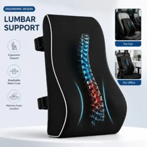 almofada lombar espuma de memória ergonômica