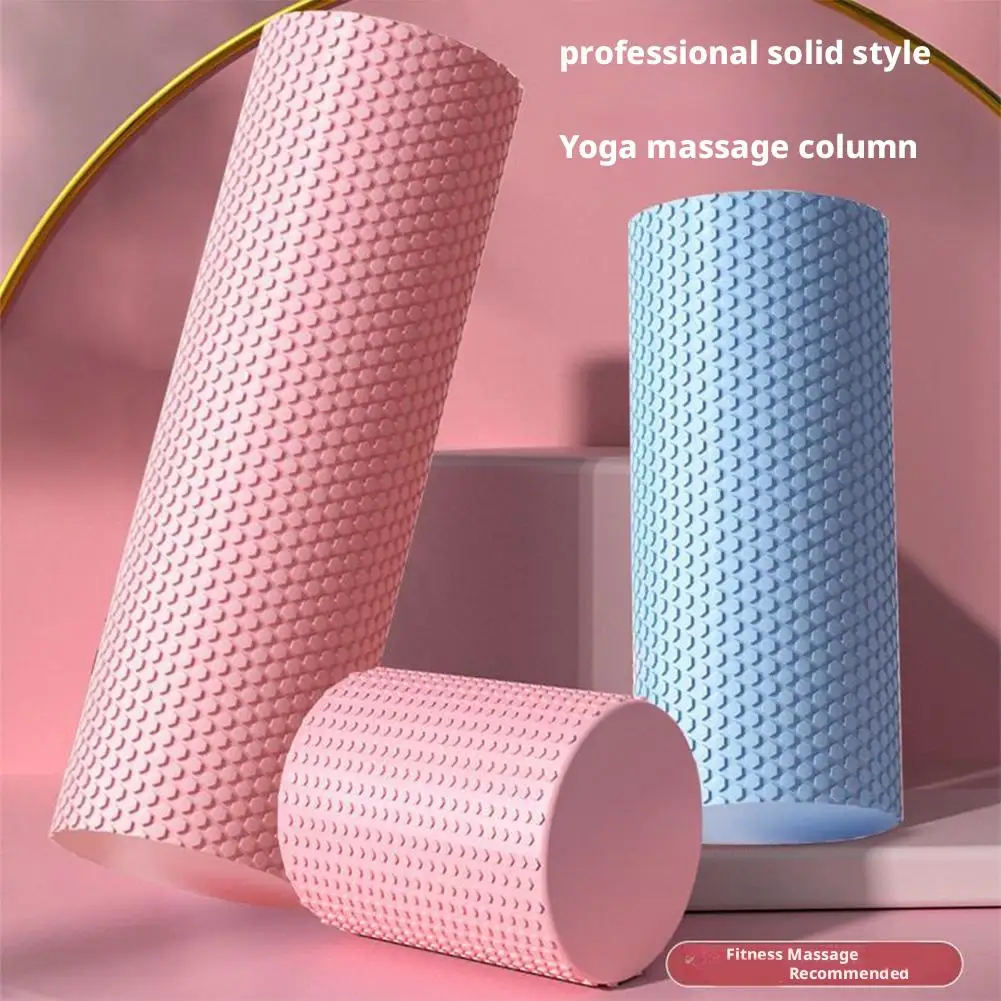 Rolo de Yoga em Espuma EVA 30cm Portátil Fitness Ouro - Imagem 6