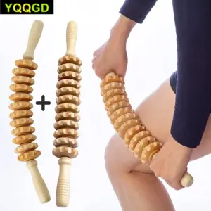 rolo de massagem de madeira para o corpo
