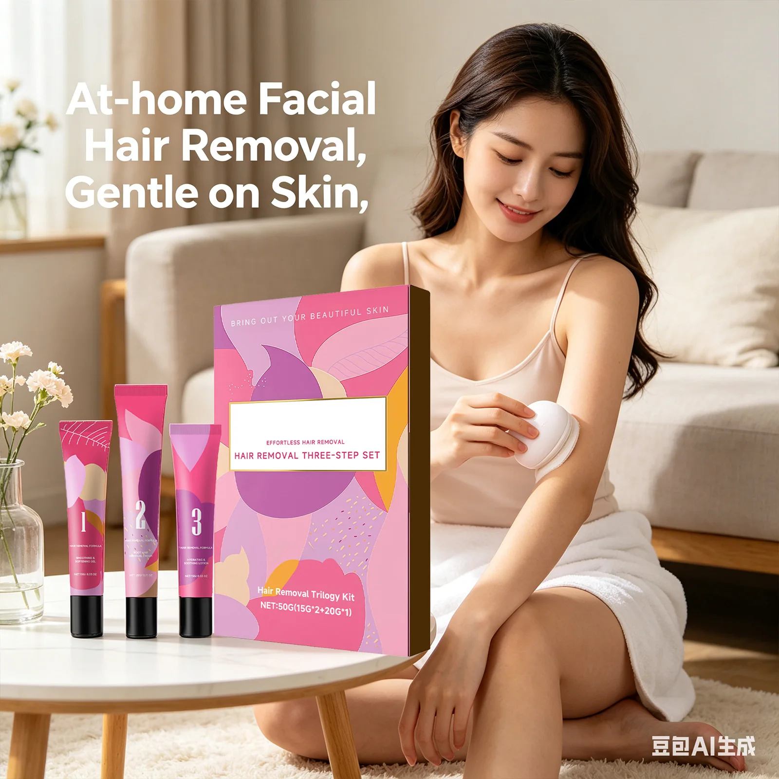 Kit AMZ de Remoção de Pelos Faciais 3 Passos - Imagem 5