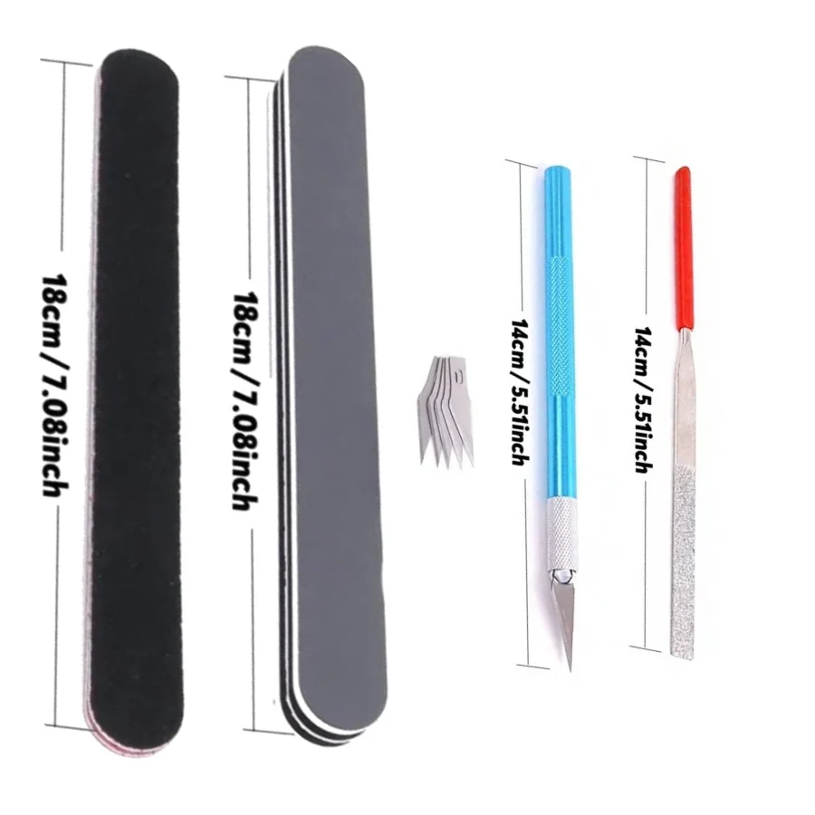 Ferramenta para Montagem de Modelo Artesanal Hobby Vermelho - Imagem 4