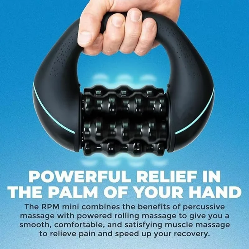 Mini Massageador Percussivo Portátil Rolante 3 Velocidades - Imagem 3
