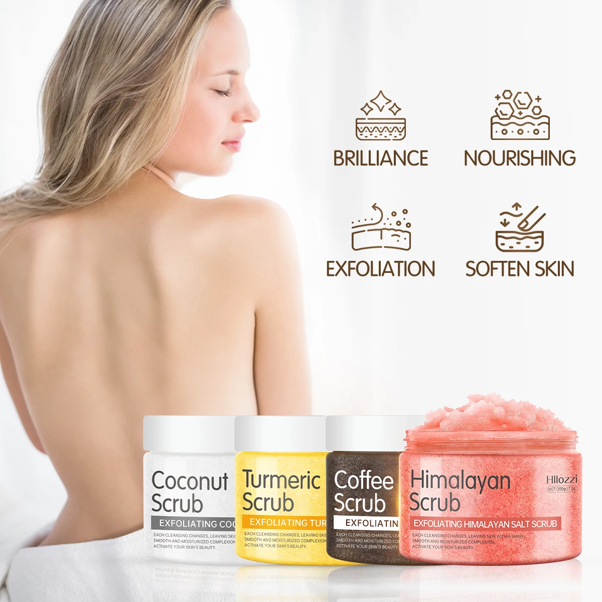 Sal do Himalaia Esfoliante Corporal Cúrcuma e Coco 200g - Imagem 6