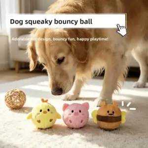brinquedo para cães bola de pelúcia