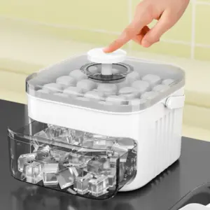 máquina de gelo com tampa de imprensa